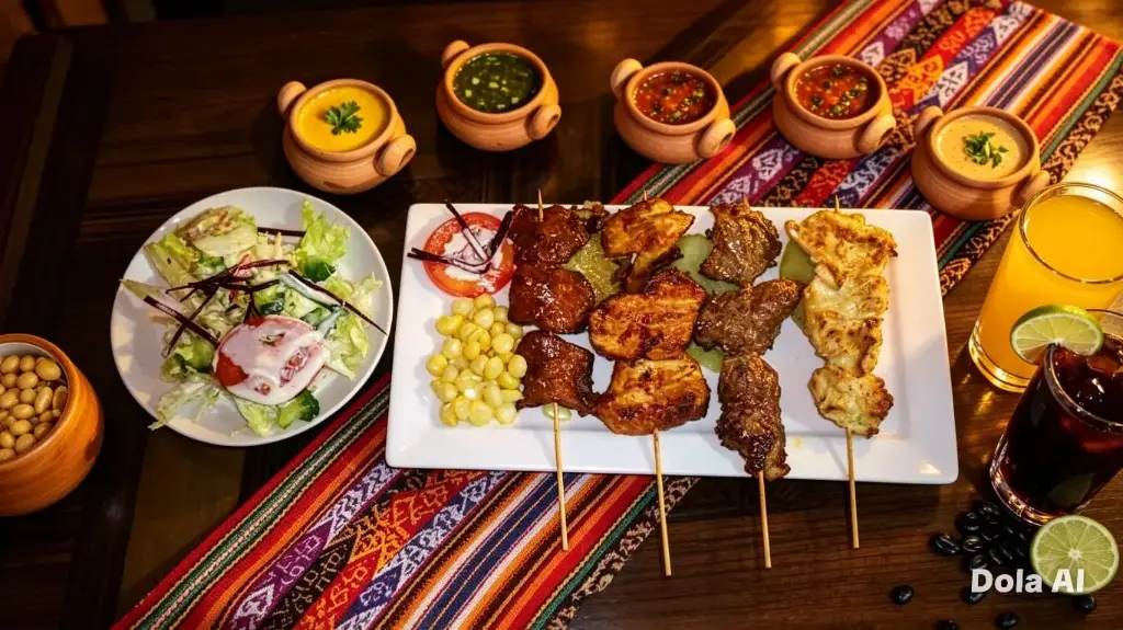 ANTICUCHO DE CUATRO SABORES