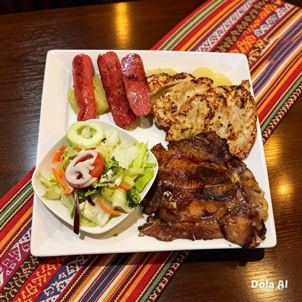 POLLO + CHULETA + CHORIZO