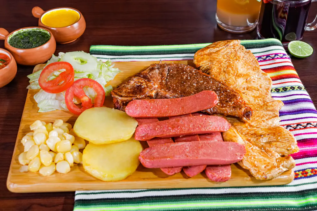 POLLO + CHURRASCO + CHORIZO