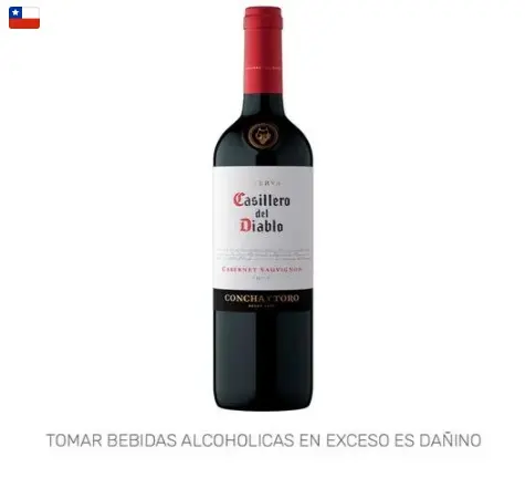 VINO TINTO CASILLERO DEL DIABLO CABERNET SAUVIGNON