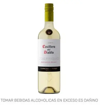 VINO BLANCO CASILLERO DEL DIABLO SAUVIGNON BLANC RESERVA BOTELLA 750ML