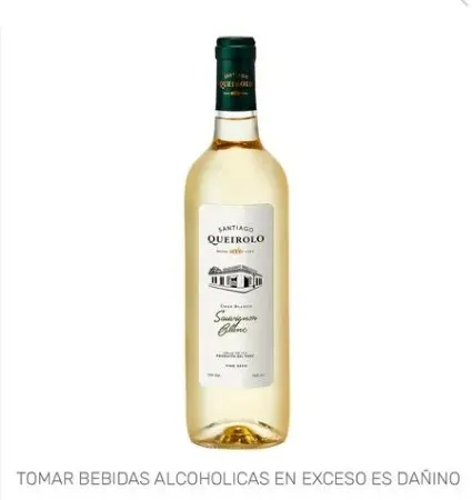 VINO BLANCO SANTIAGO QUEIROLO SAUVIGNON BLANC GRAN BLANCO BOTELLA 750ML